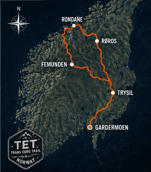 Route map of TET Norway 10